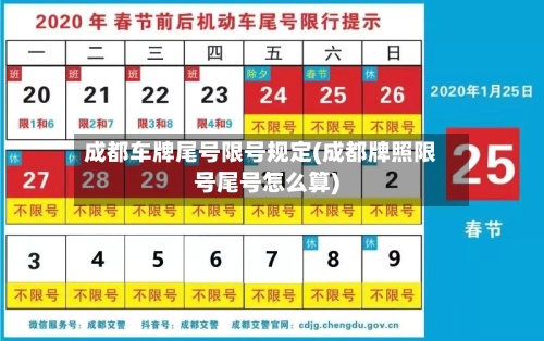 成都车牌尾号限号规定(成都牌照限号尾号怎么算)