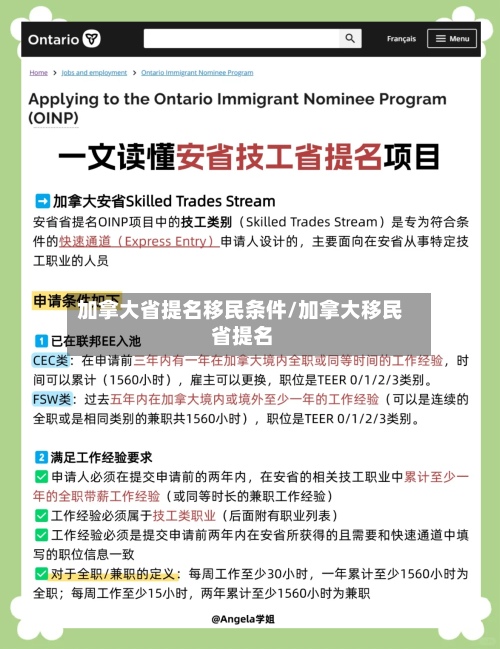 加拿大省提名移民条件/加拿大移民 省提名-第3张图片