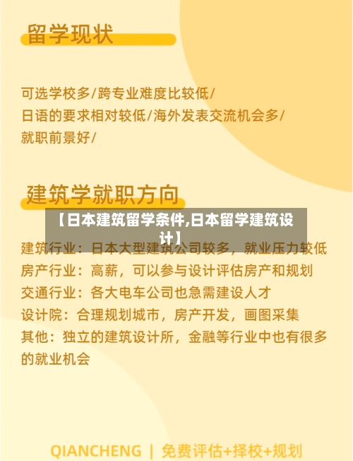 【日本建筑留学条件,日本留学建筑设计】-第2张图片