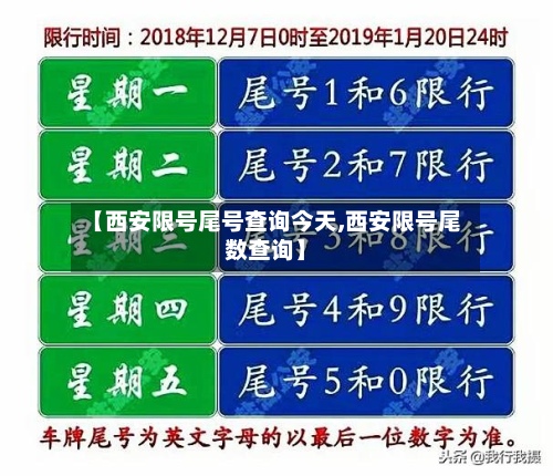 【西安限号尾号查询今天,西安限号尾数查询】