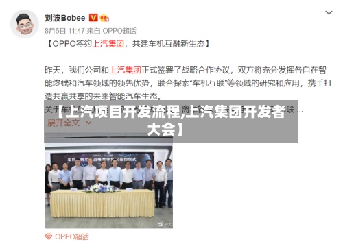 【上汽项目开发流程,上汽集团开发者大会】