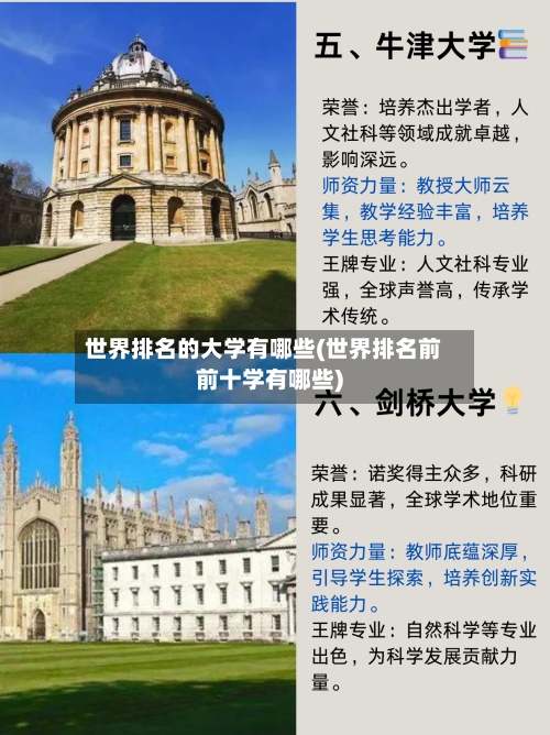 世界排名的大学有哪些(世界排名前前十学有哪些)-第3张图片