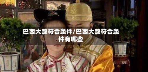 巴西大赦符合条件/巴西大赦符合条件有哪些