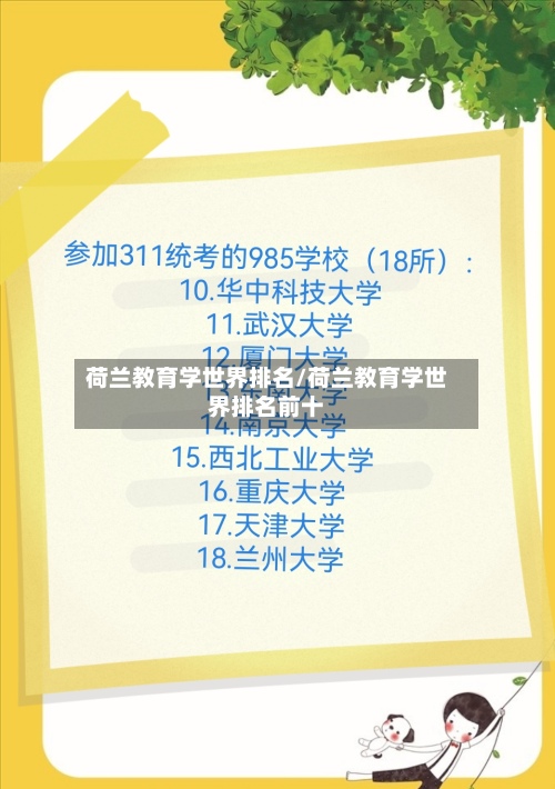 荷兰教育学世界排名/荷兰教育学世界排名前十-第2张图片