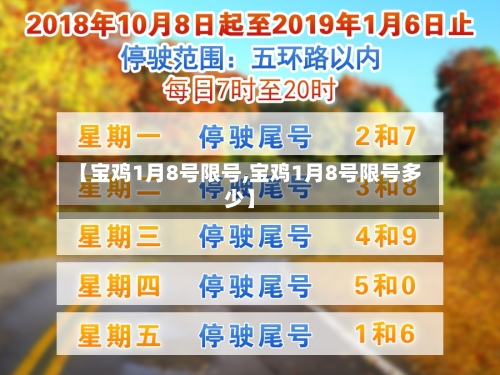 【宝鸡1月8号限号,宝鸡1月8号限号多少】-第3张图片